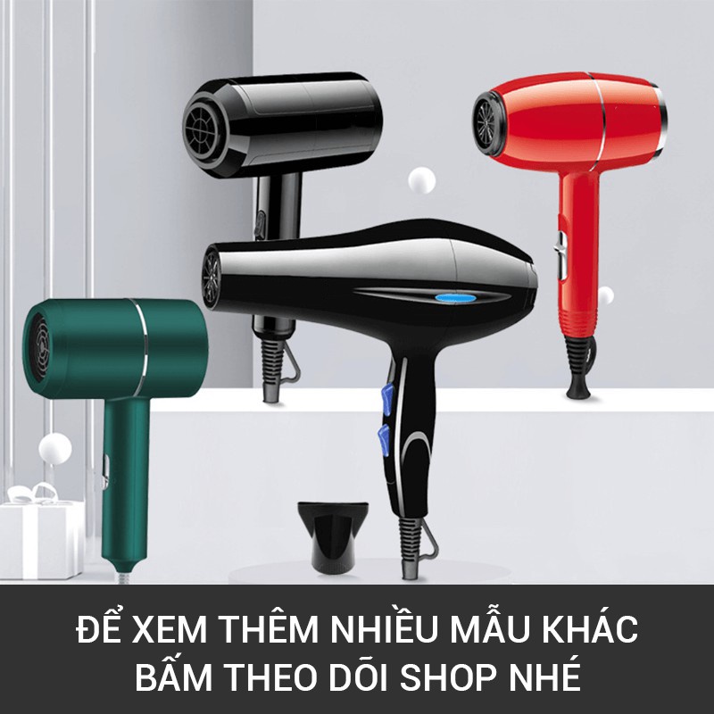 Máy sấy tóc công suất lớn 2 chiều xanh chuẩn salon