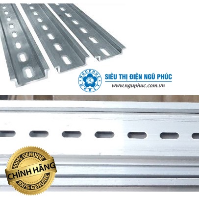 Thanh ray nhôm gài aptomat - thanh rack gài át tủ điện