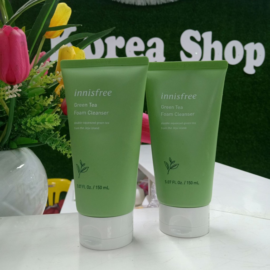 [Kèm bill] Sữa rửa mặt trà xanh Innisfree Green Tea Cleansing Foam bản 2019