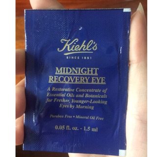 Sample 1.5ml Mini Kem dưỡng mắt Kiehl's Midnight Recovery Eye-