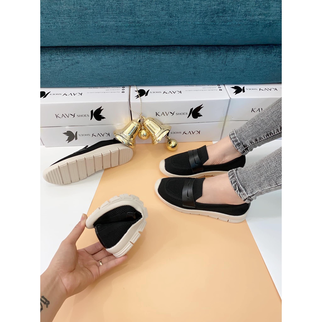 Giày Slip On dáng giày lười Siêu ÊM Đẹp thương hiệu KAVY SHOES – S66