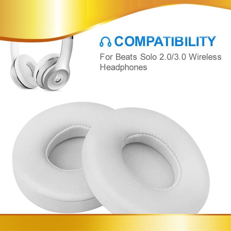 Set 2 miếng đệm bằng mút hoạt tính thay thế cho tai nghe chụp tai không dây Solo 2.0/3.0