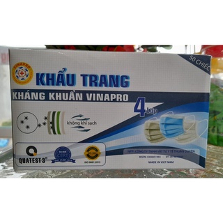 Khẩu trang 4 lớp kháng khuẩn vinapro