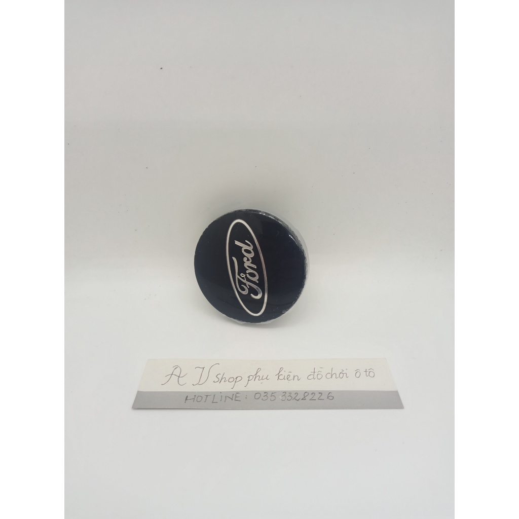 Logo chụp mâm, ốp lazang bánh xe ô tô cao cấp Ford 54 mm: Đường kính 54 mm