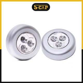 Đèn Led Dán Cốp Xe Ô Tô, Dán Tường 3 bóng siêu lâu S033