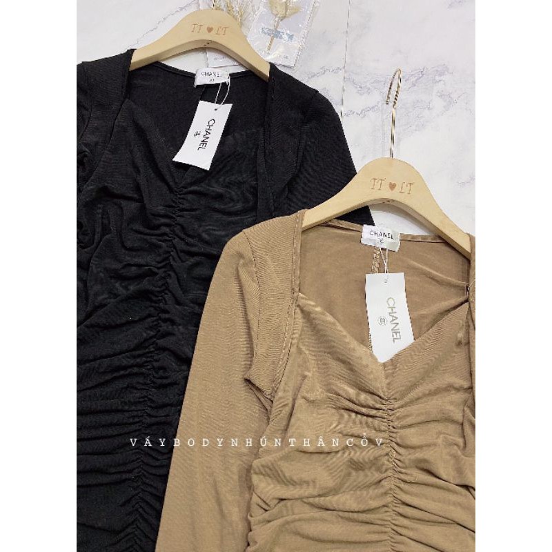 Váy body rúm thân hack dáng thần thánh YL