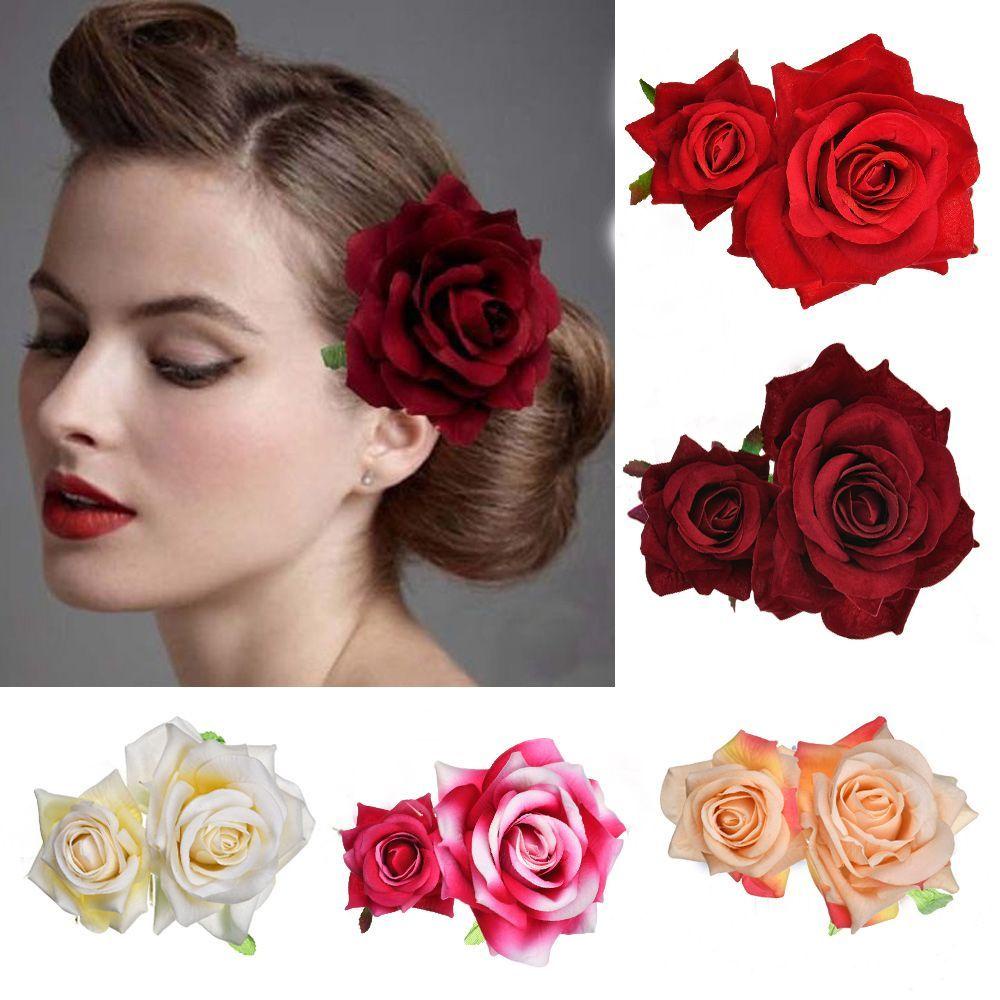 ROSE Trâm Cài Tóc Hình Hoa Thời Trang Cho Cô Dâu