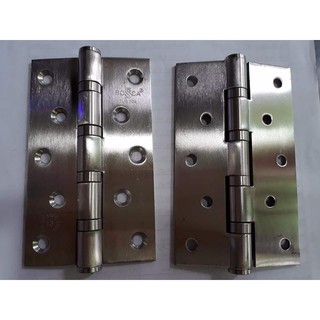 BẢN LỀ CỬA INOX 304 dài 125mmx75x3mm