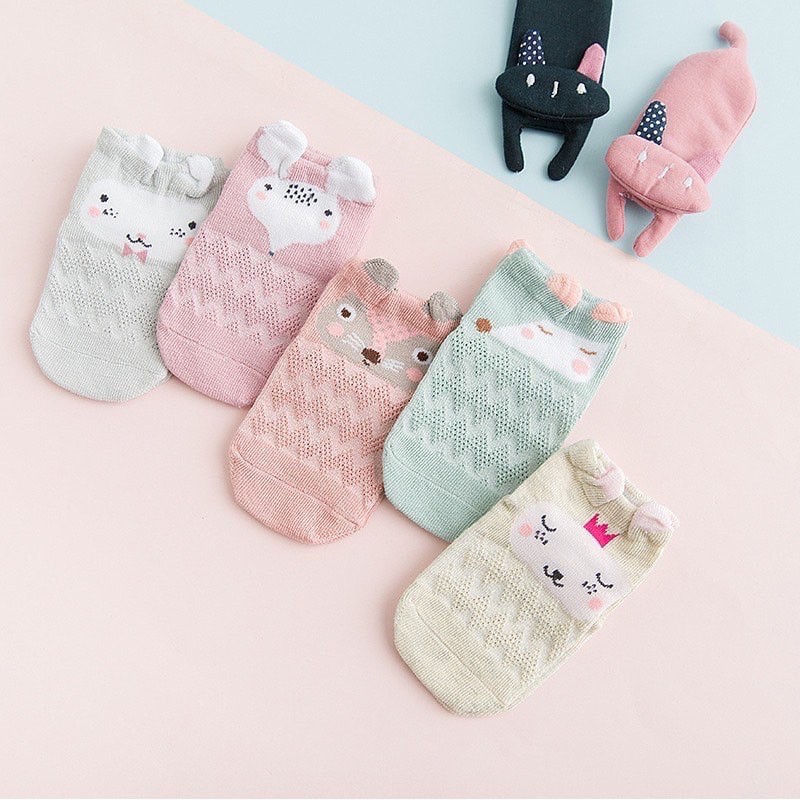 Combo 5 Đôi Tất Tiny Alpaca Cho Bé, Vớ Cho Bé