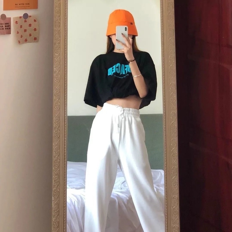 Áo Thun Tay Lỡ 100% Cotton Nam Nữ Unisex