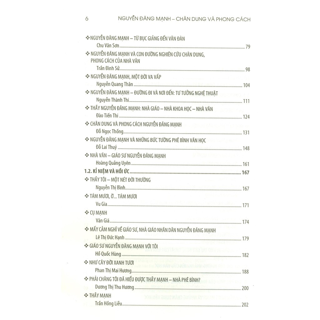 Sách - Nguyễn Đăng Mạnh - Chân Dung Và Phong Cách