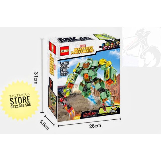 Lego Zimo ZM2010 Lắp Ráp SuperHeroes Ironman MK46