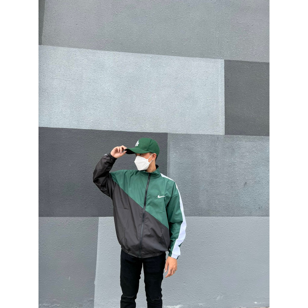 Áo Khoác Jacket Nike Swoosh Vintage Nam Nữ Vải Dù 2 Lớp Cao Cấp The.Laz