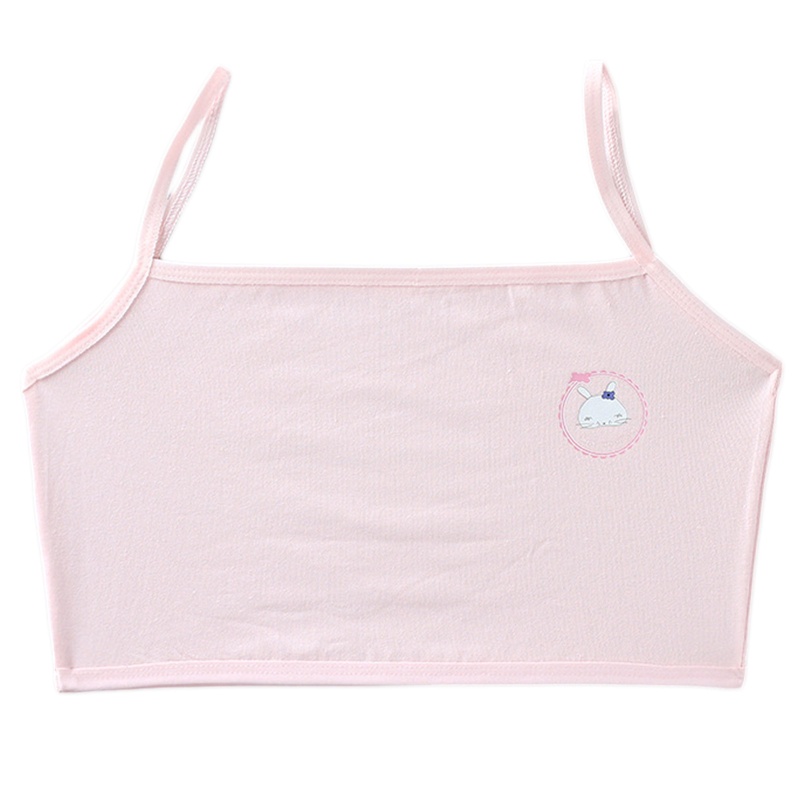 Brroa Áo Ngực Không Gọng Họa Tiết Thỏ Hoạt Hình Dễ Thương Cho Tuổi Teen