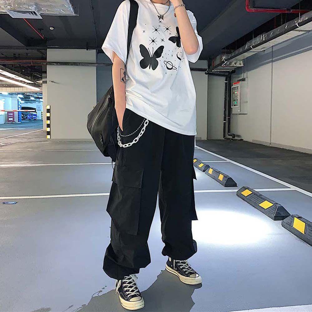 Dây Xích Nhựa WMES15H Màu Hồng Trang Trí Quần Áo Phong Cách Hip Hop Cho Nữ