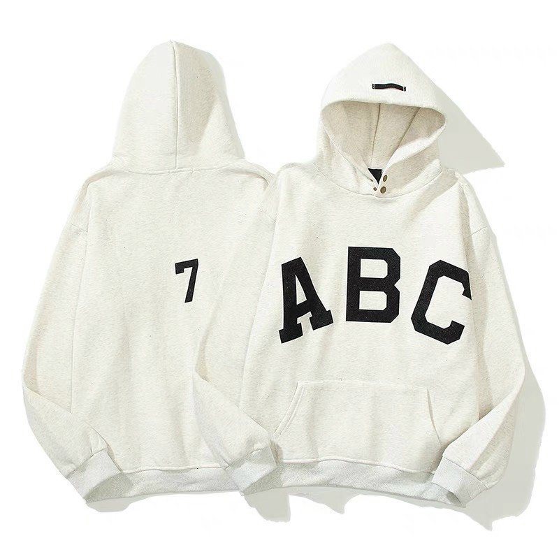 Áo khoác Hoodie  From Rộng Thêu Chữ Cái A B C Phối Màu Tương Phản Cá Tính TP119