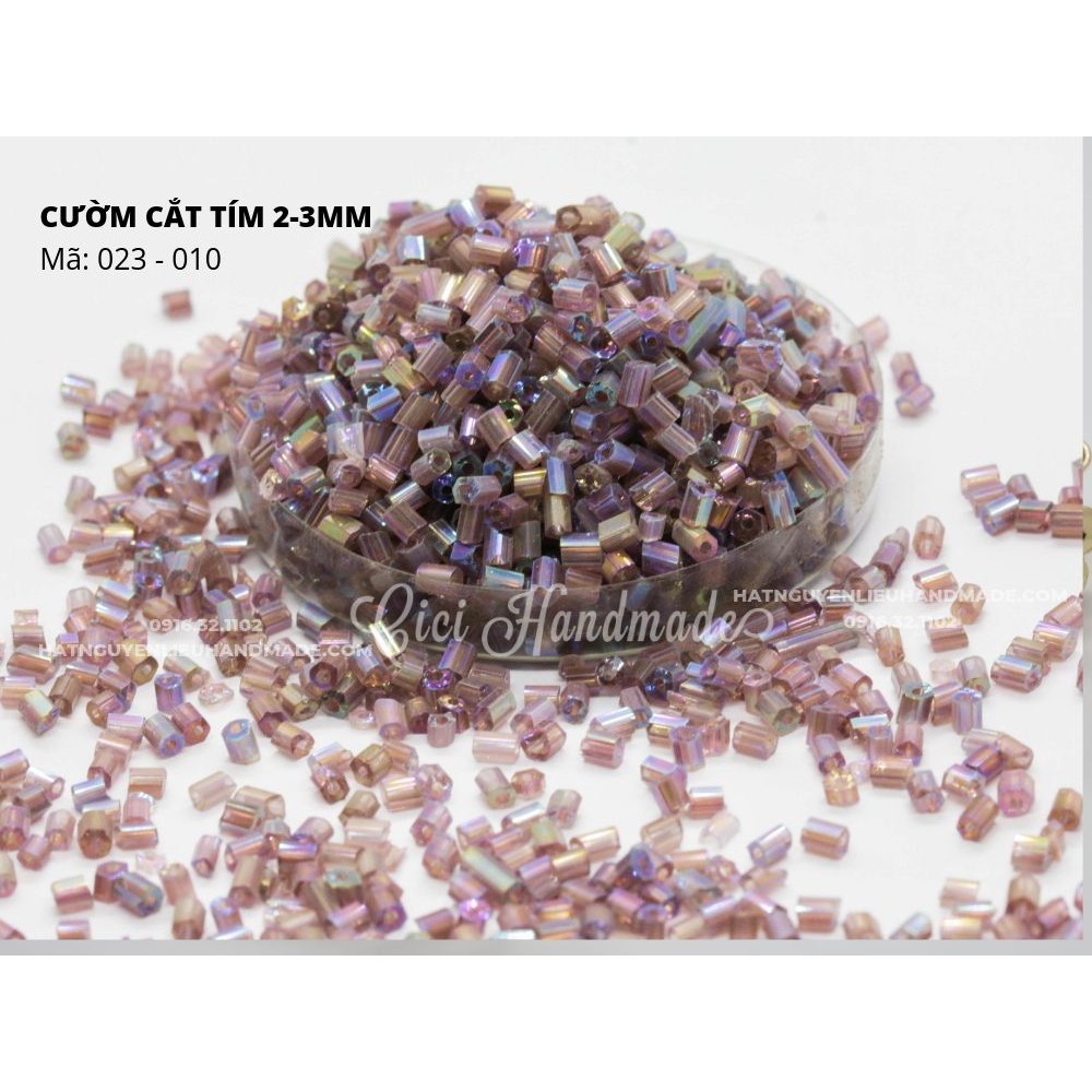 Cườm cắt 2-3mm gói 80g