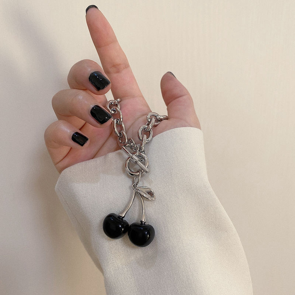 vòng cổ / Đôi Khuyên Tai Hình Quả Cherry Xinh Xắn Cho Nữ