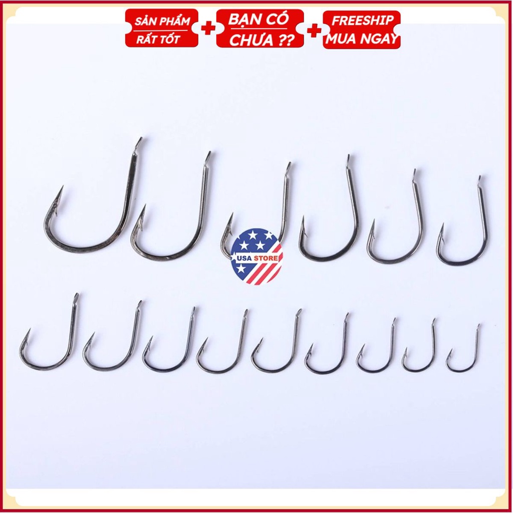 Combo 20 Lưỡi Câu Cá T1 Các Size