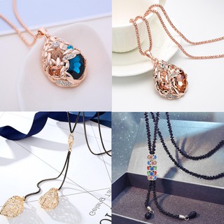 Dây chuyền nữ dáng dài Cổ điển lấp lánh Dễ thương xu hướng Vòng cổ thanh lịch dự tiệc sang trọng