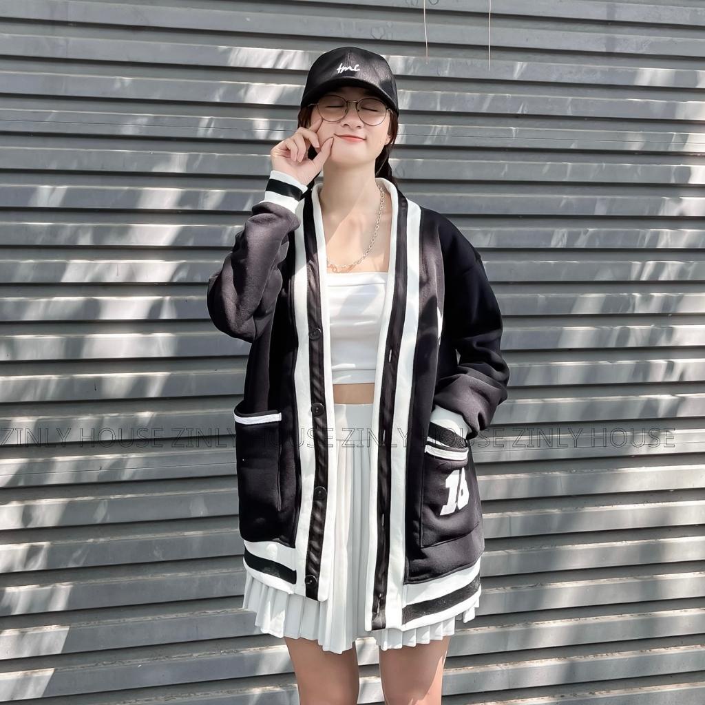 Áo Khoác Cardigan Chất Nỉ Ngoại Mền Mịn Siêu Đẹp