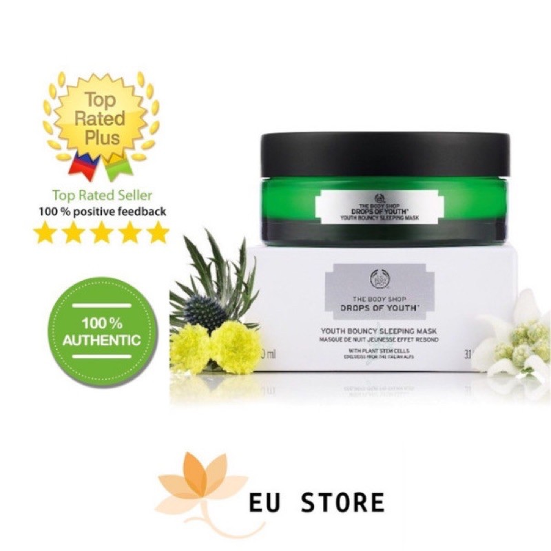 Mặt nạ ngủ Drops of Youth™ Youth Bouncy Sleeping Mask The Body Shop 90ml