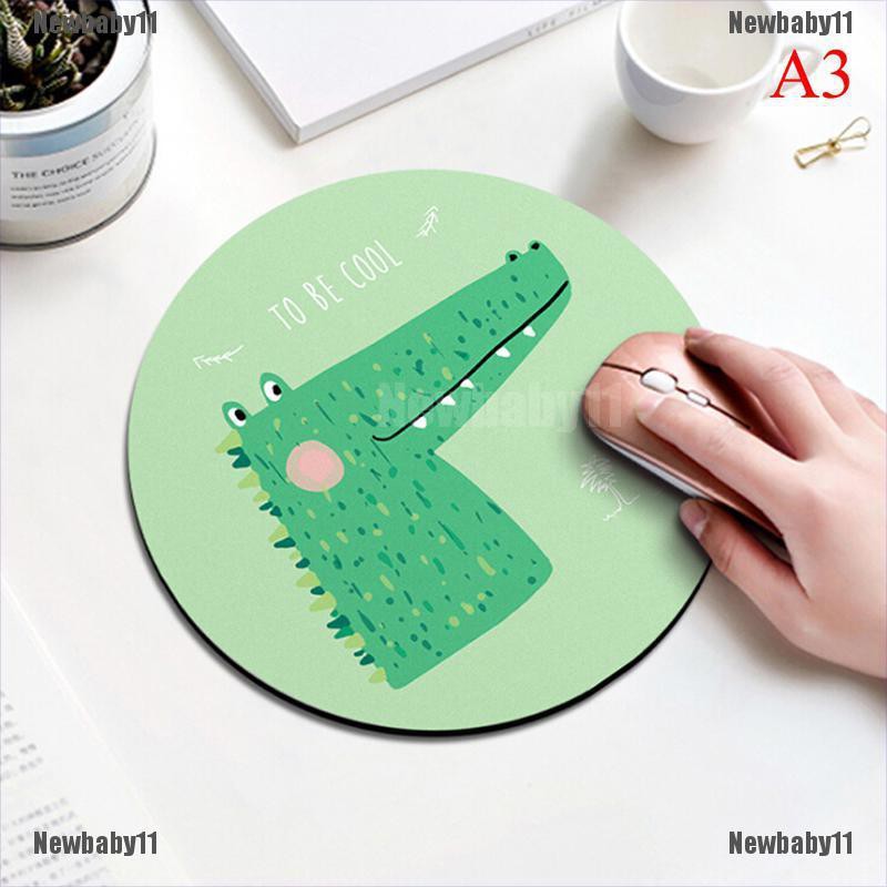 Miếng lót chuột máy tính bằng cao su hình tròn chống trượt đáng yêu