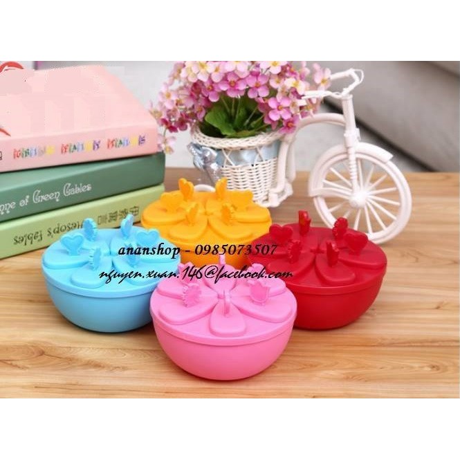 [SALE] Khuôn kem 6 chiếc tròn màu sắc