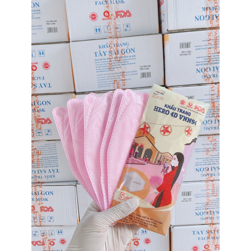 Khẩu trang cao cấp 4D KF94 Hàn Quốc công ty Tây Sài Gòn