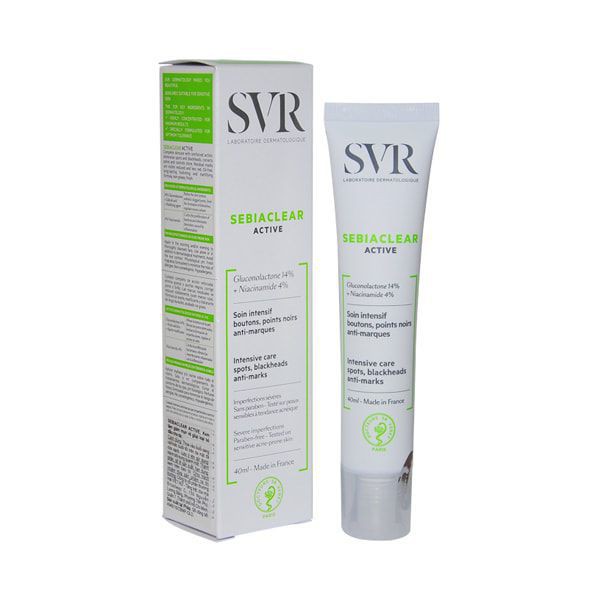 Kem giảm mụn SVR Sebiaclear Active 40ml loại bỏ dầu nhờn cho da nhờn mụn