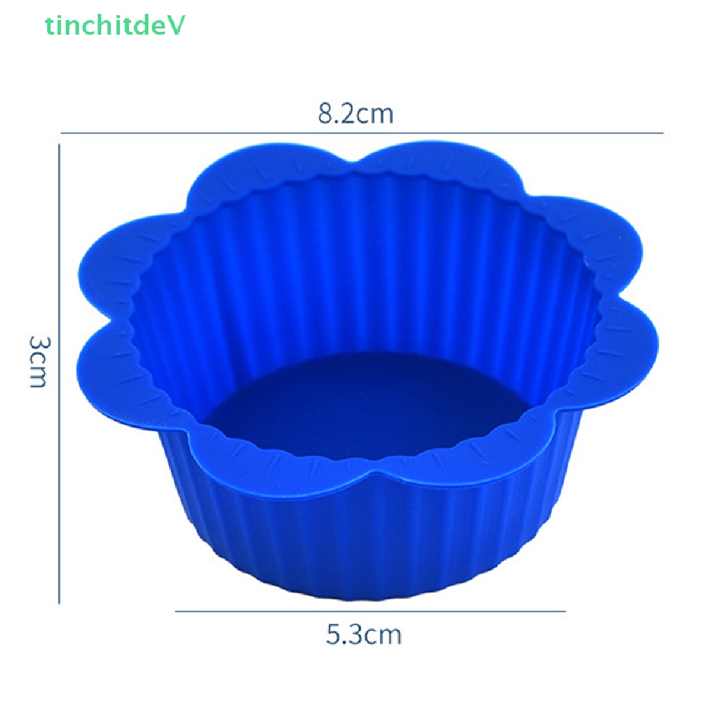 Set 10 Khuôn Silicone Làm Bánh Muffin / Cupcake