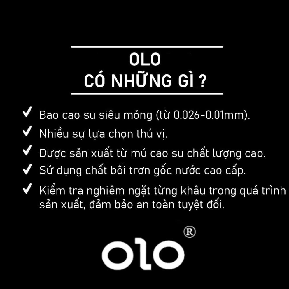 Bao cao su OLO Perfoma Ha For God kéo dài thời gian, siêu mỏng 0.01mm nội địa Trung 10 BCS