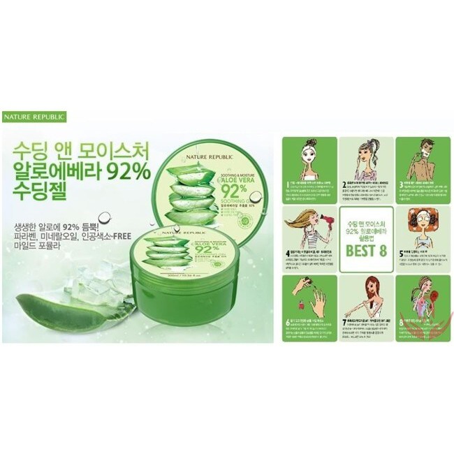 Gel lô hội Nature Republic Aloe Vera 92% Soothing Gel