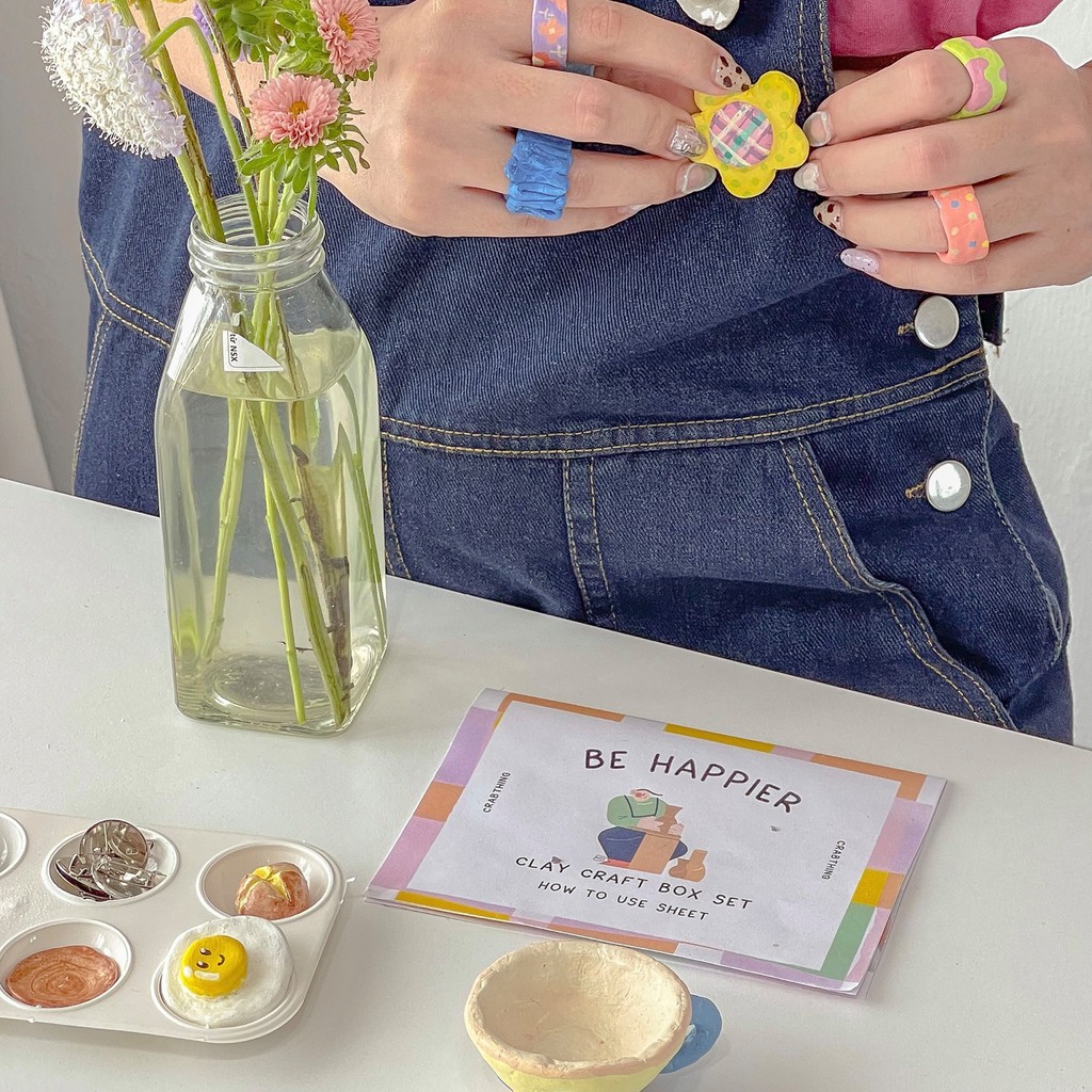 Set đất nặn tự khô cho bé - Crabit Kidbooks - kích thích sự sáng tạo (đầy đủ dụng cụ, màu nước, đất nặn)