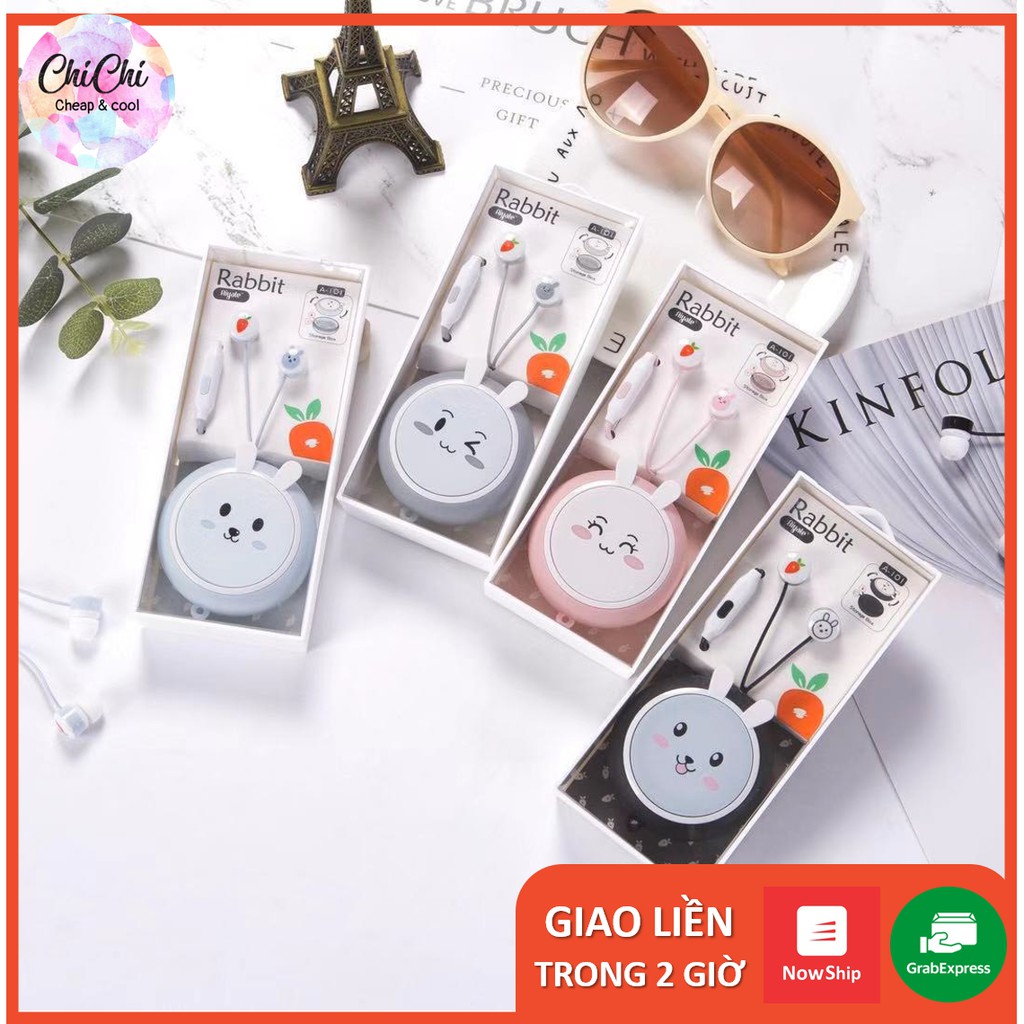 TAI NGHE NHÉT TAI TN005 ChiChi hình thú siêu cute,icon cực dễ thương.Tai nghe có dây với âm thanh chất lượng