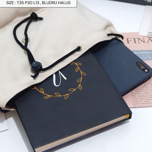 Z&f Ba Lô Canvas Dây Rút Phía Trước Kích Thước Trung Bình Đa Năng Màu Đen Đơn Giản Nhỏ Gọn Mới Nhất Cho Nữ Sinh Tiểu Học Nữ Sinh Năm 2021
