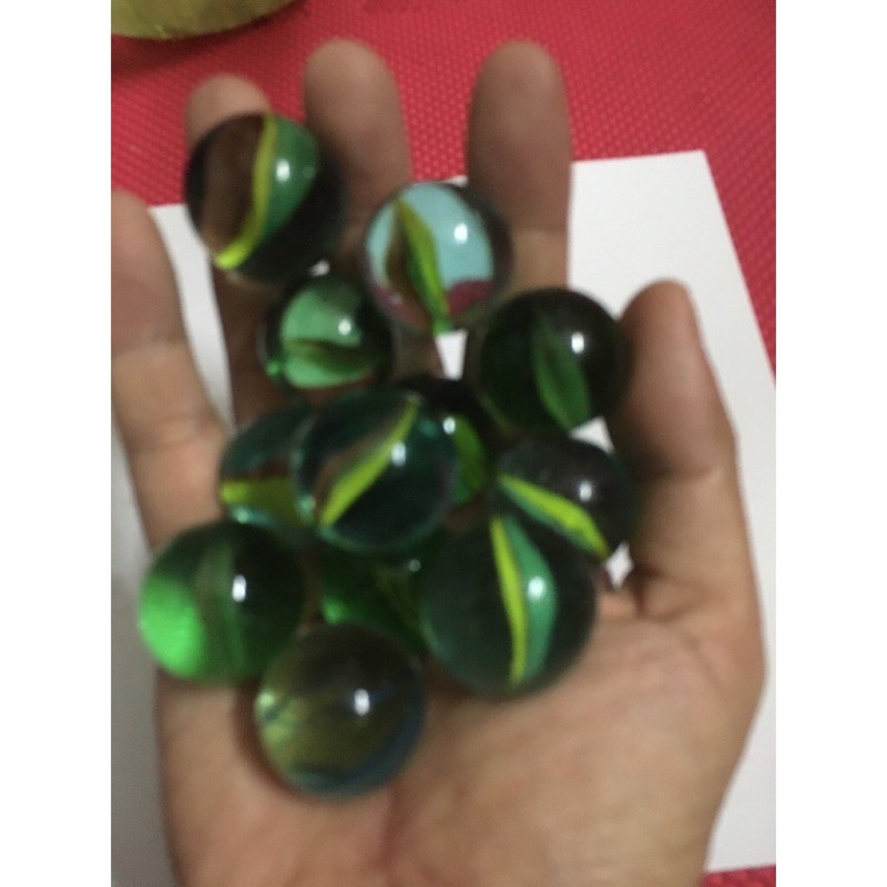 1 kg bi ve thuỷ tinh khế 3 mầu vàng xanh đường kính 16mm