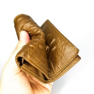 Ví da bò thật dập vân cá sấu