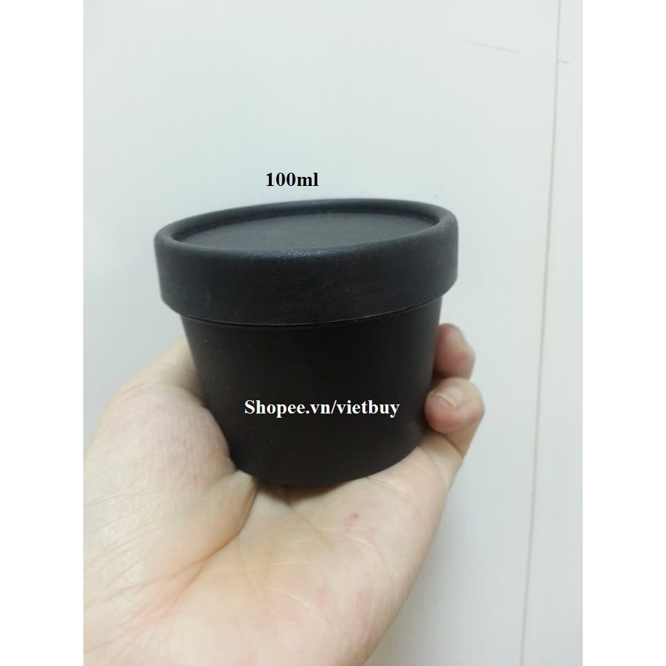Hũ nhựa đen 100ml B45