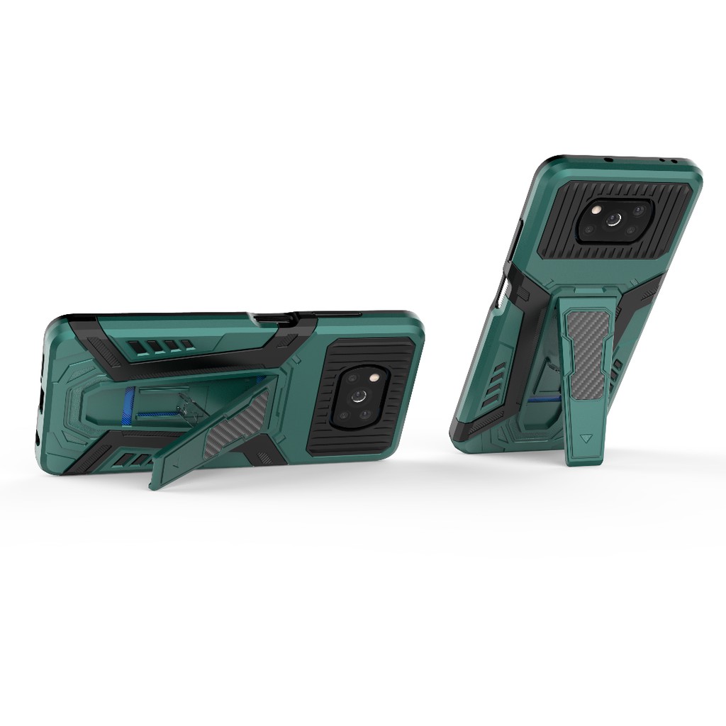 Ốp lưng Poco X3 / Poco X3 Pro Iron Man Pro chống sốc giá đỡ xem phim cao cấp