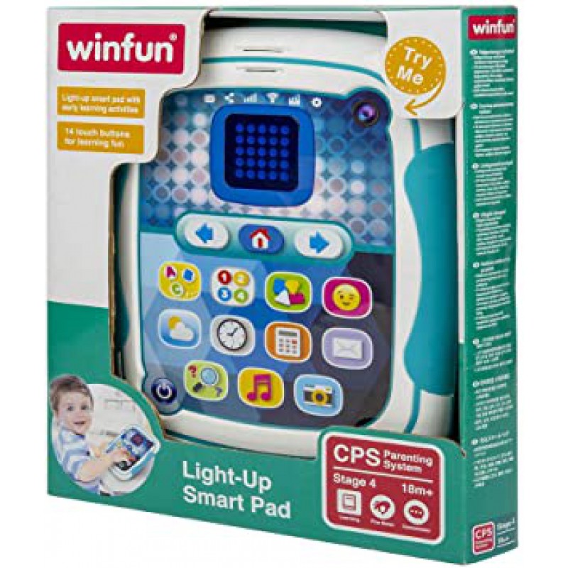 Đồ chơi giáo dục - Bảng Ipad hỗ trợ học tập số, chữ cái và nhiều kiến thức thú vị cho bé Winfun hàng chính hãng