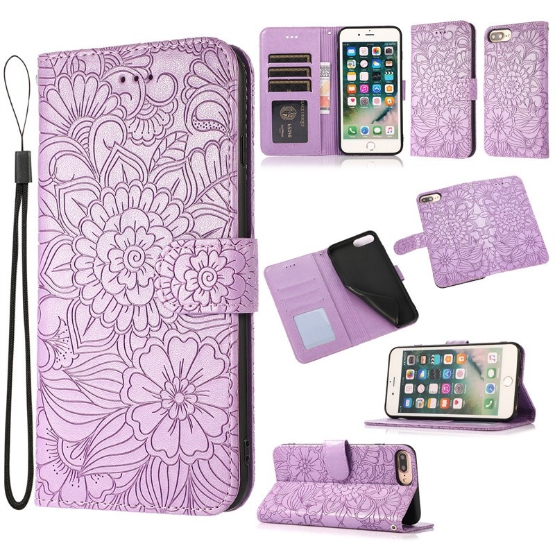 Dành Cho Apple iphone 5 5s SE1 6 6s 7 8 Plus SE2 SE3 X XR XS Max Da PU Folio Bao Màu Sắc Cổ Điển Ví Đứng Đựng Thẻ Flip Case