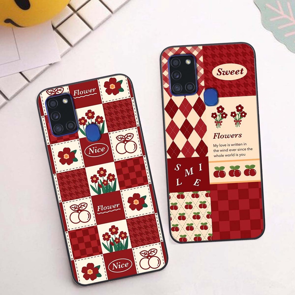 Ốp Samsung A21s họa tiết hoa, gấu thời trang, ốp dẻo bền đẹp