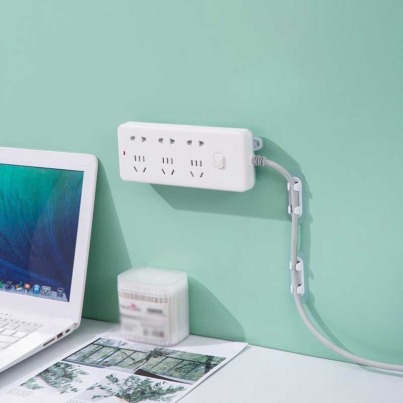 Dụng Cụ Sắp Xếp Dây Cáp Sạc / Kẹp Cố Định Dây Cáp Sạc USB Tự Dính Để Bàn