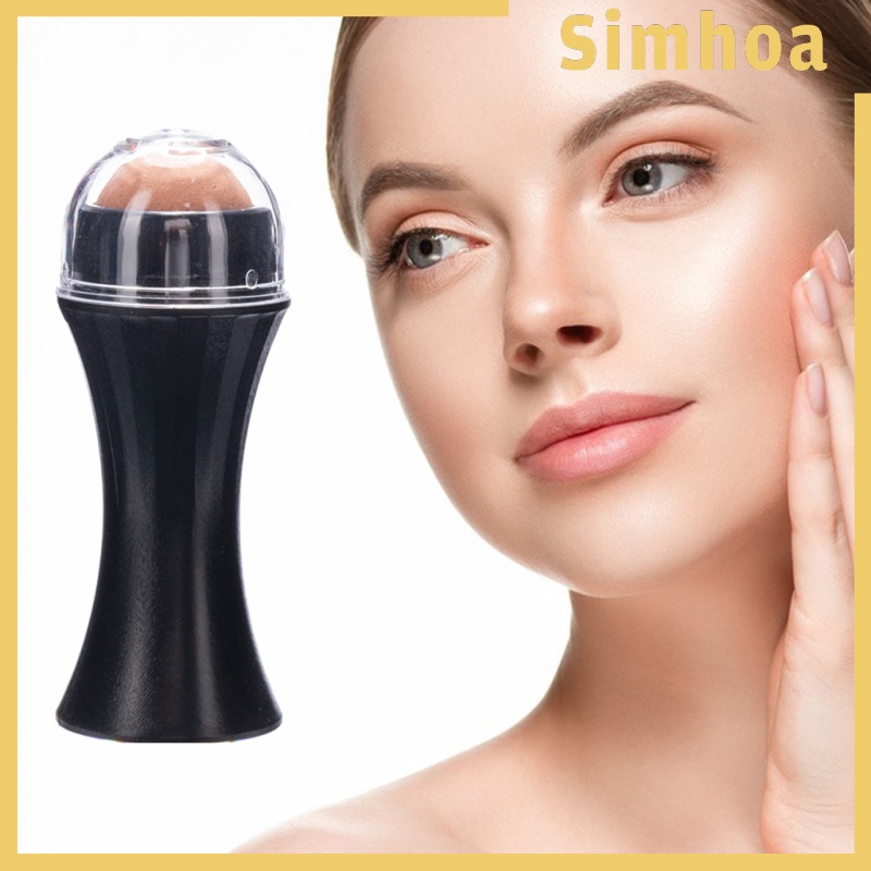 [Hàng mới về] Cây lăn massage mặt hút dầu thành phần núi lửa tiện lợi khi ở nhà và trên đường đi