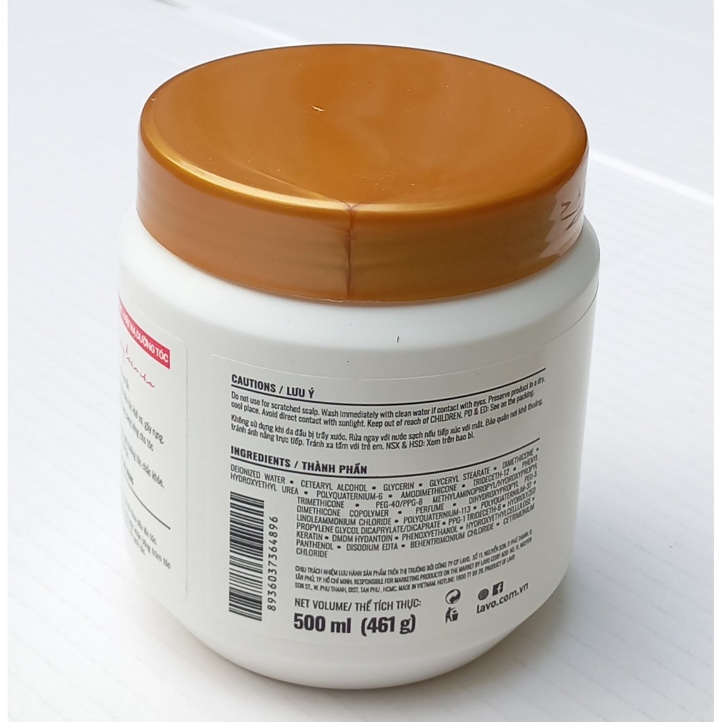 kem hấp dầu ủ tóc phục hồi tóc hư tổn nặng Lavox Nano Complex Hair mask Keratin (tặng nón trúm) | BigBuy360 - bigbuy360.vn