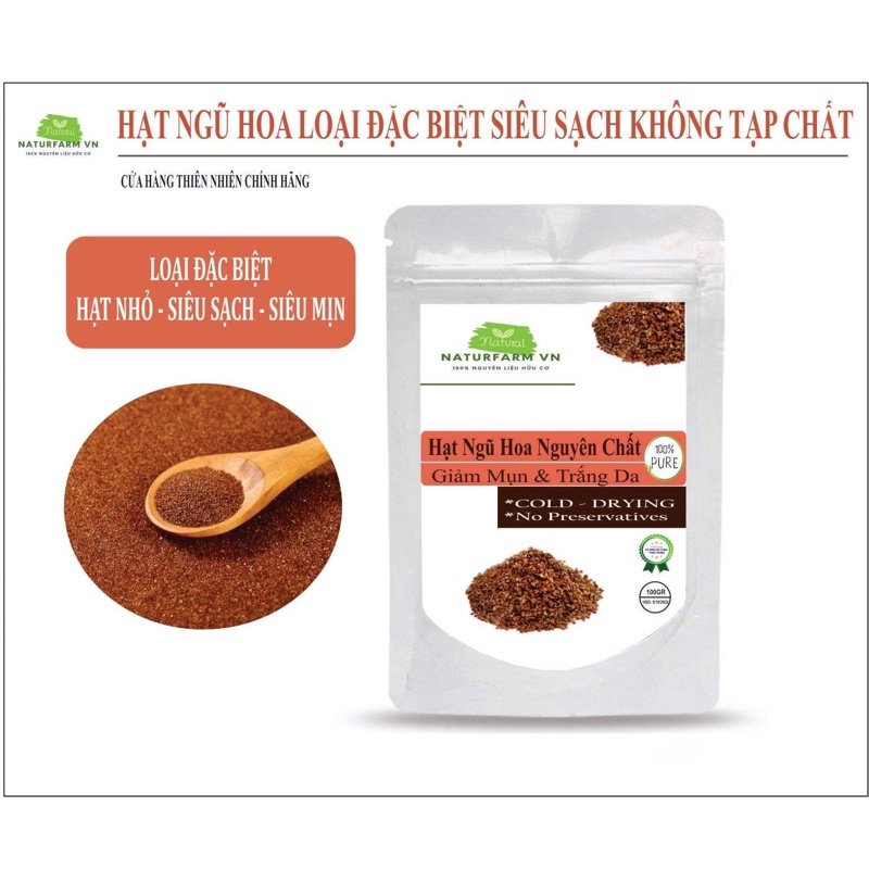 300GR Ngũ Hoa Hạt sạch nguyên chất mỹ phẩm Organic - Mỹ phẩm Handmade | Thế Giới Skin Care