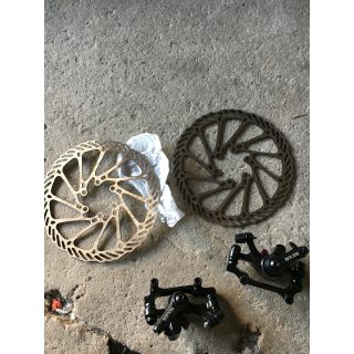 bộ phanh đĩa xe đạp địa hình trước và sau