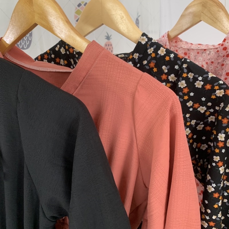 Đầm hoa nhí cột nơ cổ dáng dài siêu dễ thương, Váy hoa nhí dáng dài vintage