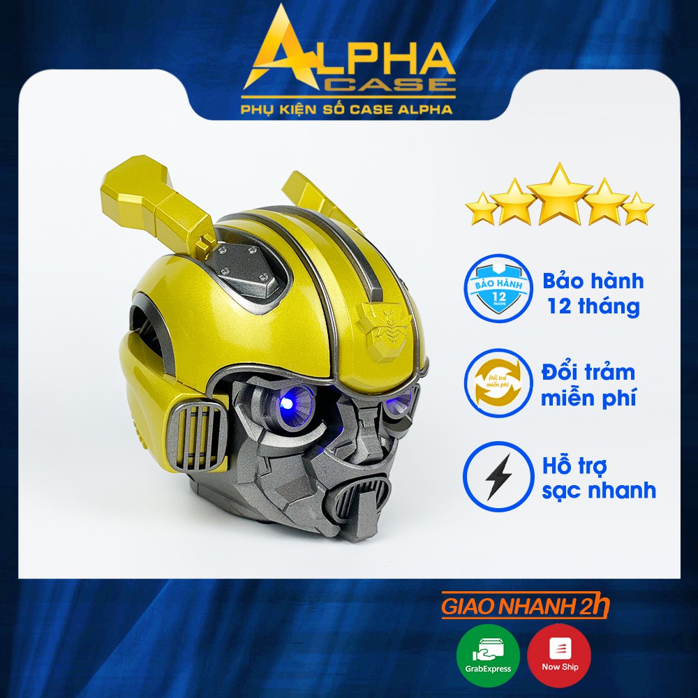 Loa Bluetooth Bumble Bee Transformer nghe nhạc siêu chất ngầu hình ROBOT casealpha